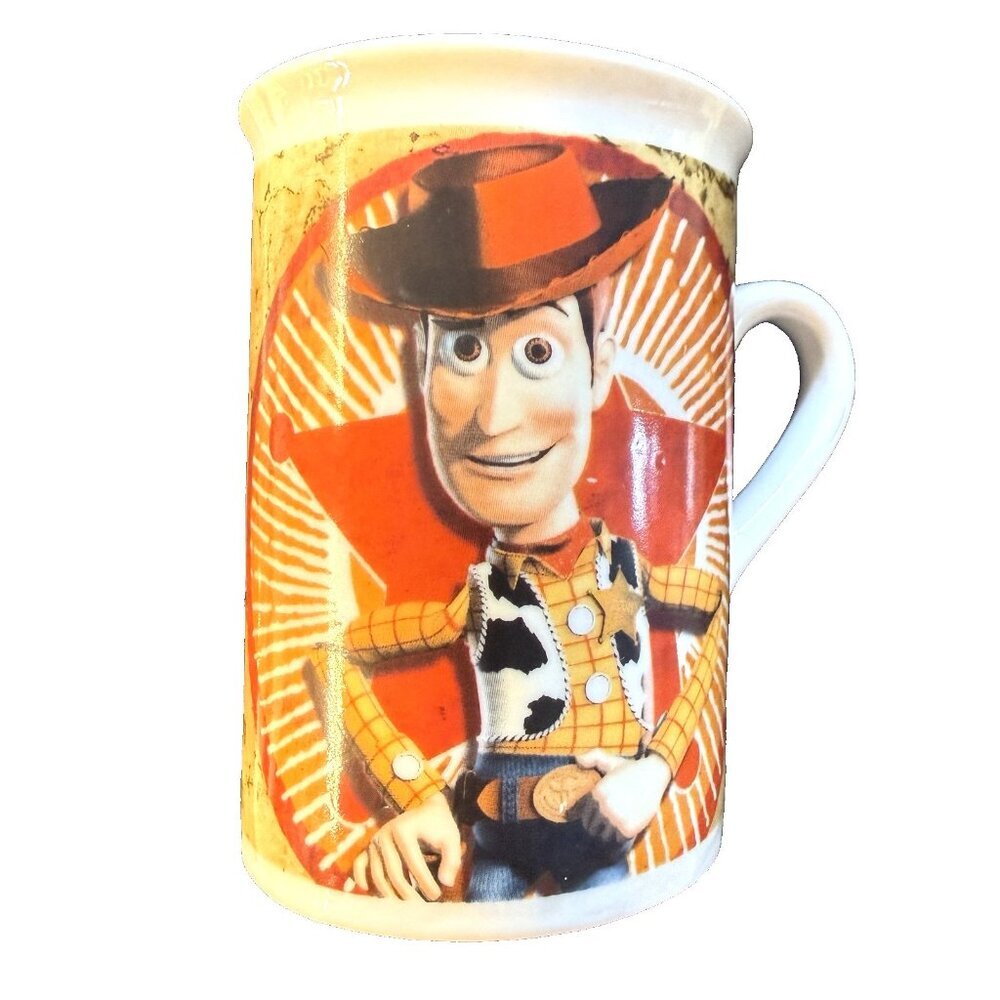 2 Disney Pixar Toy Story Mugs Cups Woody Buzz Lightyear Ceramic Glass 2010 - Picture 10 of 13